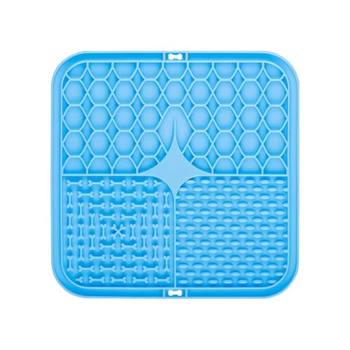 Leckmatte for langsames Fressen von Haustieren for Hunde und Katzen. Leckmatte for langsames Fressen von Haustieren mit Saugnapf. Die Leckmatte for langsames Fressen lindert Ängste(Blue 15.5cm) Leckmatte for langsames Fressen von Haustieren for Hunde und Katzen. Leckmatte for langsames Fressen von Haustieren mit Saugnapf. Die Leckmatte for langsames Fressen lindert Ängste(Blue 15.5cm) von Generic