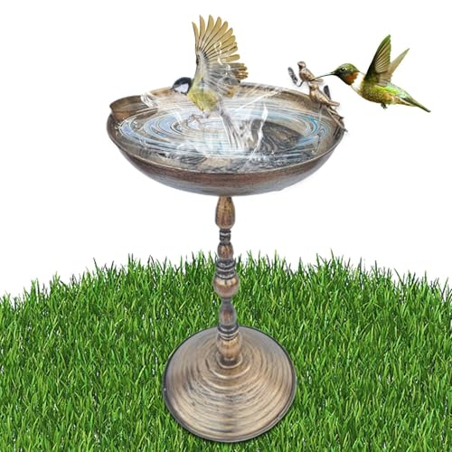 Letzte Intersionsvögel - Metallbäder für Vögel im letzten Eingriff | Zoll für Vogelbäder | Vogelbad | Gartenvogel Badezimmer Teig | Wasserschale von Generic