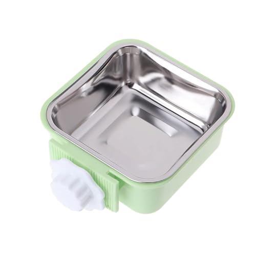 Love Dream Crate Futternäpfe für Hunde und Katzen, Abnehmbarer -Hängenapf für Haustierkäfige, Futter- und Wassernäpfe mit für Welpen, Katzen, Kaninchen, Vögel Schüssel Holz (C, One Size) von Generic
