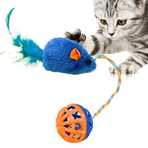 Mäuse Katzenspielzeug, Katzenspielzeugmäuse für Hauskatzen | Simuliertes Tierkatzenspielzeug | Katzenmäusespielzeug mit Glocke, interaktives Kätzchenspielzeug für Hauskatzen, realistisches Plüschmäuse Mäuse Katzenspielzeug, Katzenspielzeugmäuse für Hauskatzen | Simuliertes Tierkatzenspielzeug | Katzenmäusespielzeug mit Glocke, interaktives Kätzchenspielzeug für Hauskatzen, realistisches Plüschmäuse von Generic