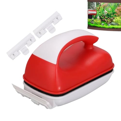 Magnetische Aquarienglasbürste – schwimmender Algenreiniger für Aquarien | doppelseitiges Reinigungswerkzeug mit Schabern, leichtes Zubehör für die Pflege des Fischertanks Magnetische Aquarienglasbürste – schwimmender Algenreiniger für Aquarien | doppelseitiges Reinigungswerkzeug mit Schabern, leichtes Zubehör für die Pflege des Fischertanks von Generic