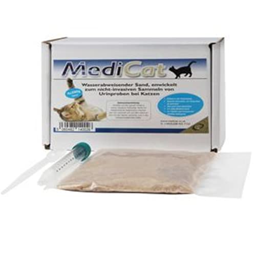 MediCat Katzenstreu | 4er Pack | 4 x 300 g | Zur Harngewinnung | Für alle Tiere, bei denen Urinproben benötigt werden geeignet | Stressfreie Methode zur Sammlung von Urinproben von Medicat