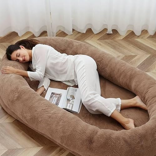 Menschliches Hundebett XXXL - 185x100cm - Hundebett Für Menschen Grau (Braun, XXXL) von Generic