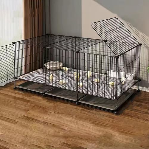Metall Hühnerstall Mit Tablett, Verschlüsselter Hühnerkäfig Für Den Innenbereich Für Hühner, Enten, Gänse Und Anderes Geflüge Einfache Montage(105 * 45 * 45cm) von Generic