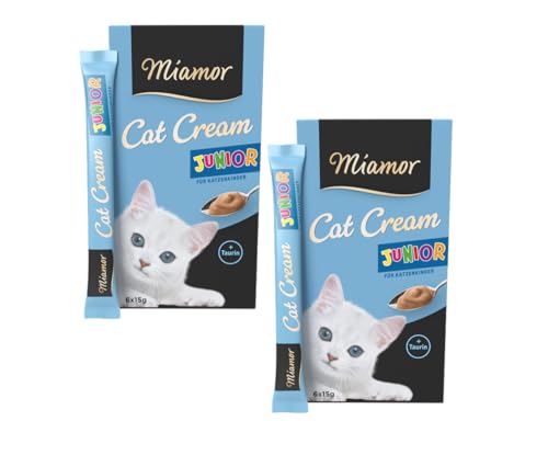 Miamor Cat Cream Junior Geflügel | Doppelpack 2X 6x15g (180g) | mit Taurin | ganz ohne Farb- und Konservierungsstoffe von Generic