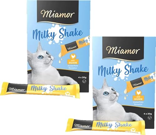 Miamor Cat Milky Shake Huhn | Doppelpack 2X 4x20g (160g) | mit Taurin | ganz ohne Farb- und Konservierungsstoffe von Generic