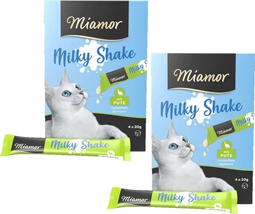 Miamor Cat Milky Shake Pute | Doppelpack 2X 4x20g (160g) | mit Taurin | ganz ohne Farb- und Konservierungsstoffe von Generic