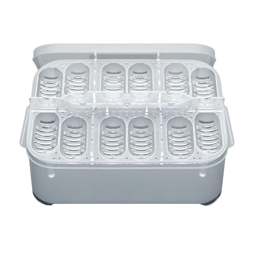 Mini-Reptilien-Habitatbox – Kompaktes transparentes Terrarium, Kunststoff-Eidechsen-Reisekäfig | Professionelle Reptilien-Inkubatoren mit 12 Gittern, kleine Schlangen-Präsentationsbox, Amphibien- von Generic