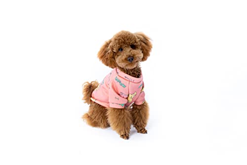 Mode für Hunde T-Shirt | Stilvolle Ganzjahreskleidung für kleine Haustiere, mit Buntem, entzückendem Aufdruck | Maschinenwaschbar, aus atmungsaktivem Material | Farbe, Größe, XS von Generic