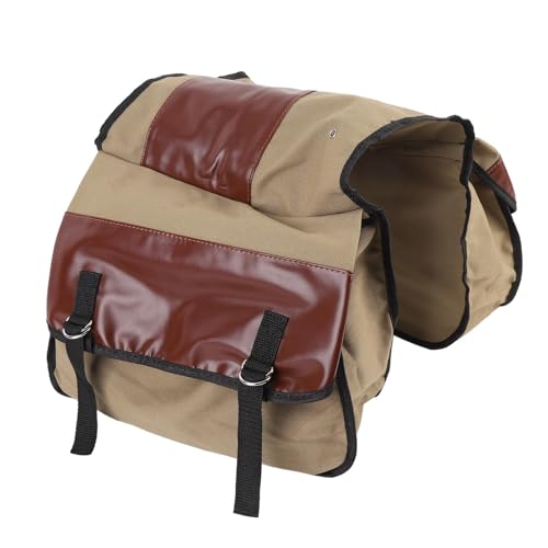 Motorrad -Sattelbeutel, Leichte Verstellbare Verstellbare Gurt -Leinwand in Fahrradfahrradfahrradfahrrad für das Fahrradfahrradfahrrad (Brown) von Generic