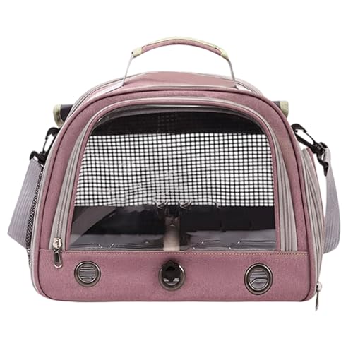 Multifunktionaler Kleintierrucksack und Haustiertasche, Kleiner Kaninchen-, Katzen-, Hunde-, Vogelrucksack mit Futternapf- und Tablett, tragbar, atmungsaktiv, für kleine Vögel, Papageien (One Size) von Generic