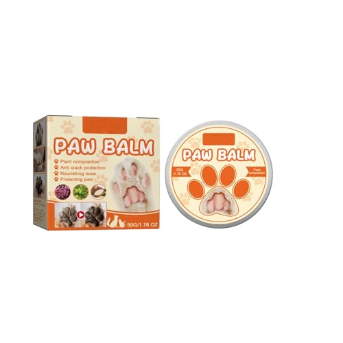 Natürlicher Pfotenbalsam für Hunde Katze 50g, Pfotenpflege Hund, Reparierende, Schützende und Feuchtigkeitsspendende Inhaltsstoffe für die Pfotenpflege Pfotenschutz Hundepfoten Balsam (1) von Generic