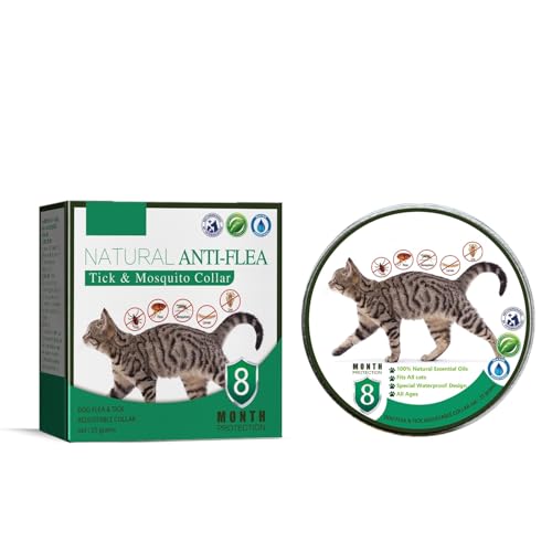 Natürliches Anti-Floh-Zeckenhalsband, wirksames Haustier gegen Zecken Zecken WhU481 (Green, One Size) von Generic