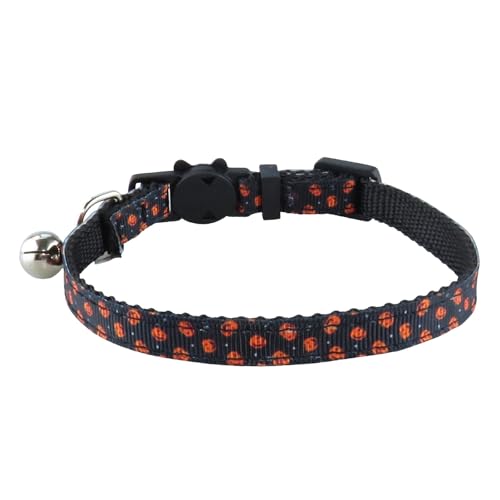 Neu Haustier Kragen Halloween Woven Katze Kragen Bogen Katze Kragen Kwk345 (Black, XS) von Generic