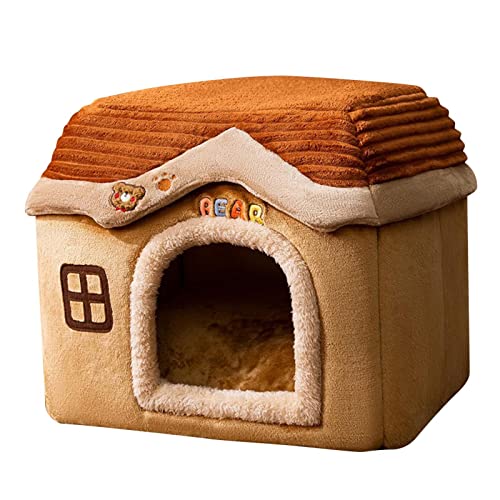 Neuartiges süßes Katzen-Schloss-Kätzchenbett für Indoor-Katzen, Winter, warm, rutschfest, weich, flauschig, beruhigend, für Katzen, Welpen, Hunde, bequeme Hundehütte mit abnehmbarem Kissen Neuartiges süßes Katzen-Schloss-Kätzchenbett für Indoor-Katzen, Winter, warm, rutschfest, weich, flauschig, beruhigend, für Katzen, Welpen, Hunde, bequeme Hundehütte mit abnehmbarem Kissen von Generic