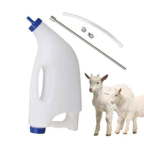 Ösophagetische Kälberfütterung: Langlebige Futterflasche mit flexiblem Rohr, unverzichtbare Ausrüstung für Neugeborene zur Verabreichung von Kolostrum und Elektrolyten von Generic