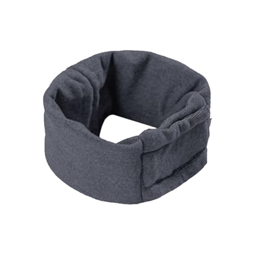 Ohrenberuhigender Hoodie, kein Schütteln, Ohrenwickel für Hämatomlärm, Ohrenwickel, Kopfbedeckung gegen Angstzustände, Hundeohrabdeckung für die Fellpflege Pzy109 (Grey, 14cm) von Generic