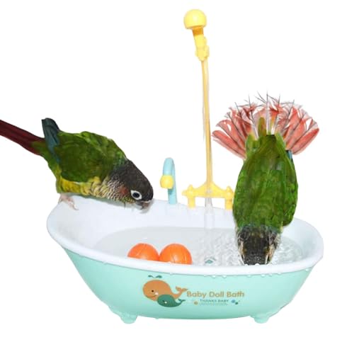 Papagei Badewanne - Vogel Automatic Bathtub Pool Spielzeug, Multifunktions Duschbox Pet Pool Pool, Vogel Dusche Baderohrvogel Feeder Bowl zum Anschluss von Generic