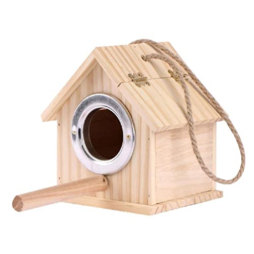 Papagei Holz Zucht Box Sperren Auf Käfig Draußen Innen Installieren Sie Obere Barsch Zu Ruhen Das Haus Der Kasten Paarung von Generic