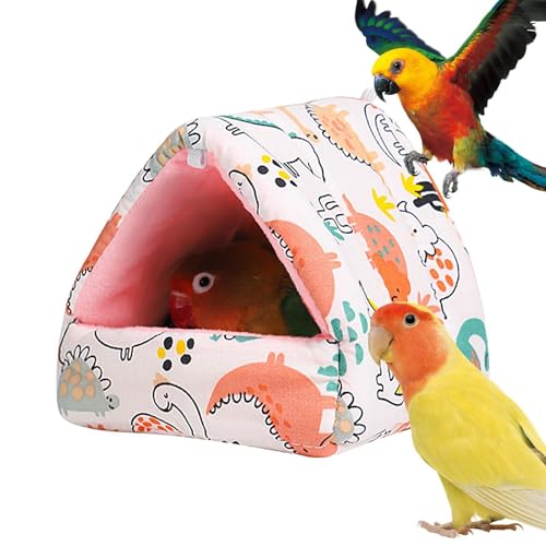 Papageien-Warmbett | Plüschkissen-Versteckhaus für Papageien, Turteltauben, Sittiche | Gemütliches Vogel-Hängemattenzelt für Käfig, weiches Fleece-Nest für kleine und mittelgroße Vögel | Warmer Schutz Papageien-Warmbett | Plüschkissen-Versteckhaus für Papageien, Turteltauben, Sittiche | Gemütliches Vogel-Hängemattenzelt für Käfig, weiches Fleece-Nest für kleine und mittelgroße Vögel | Warmer Schutz von Generic