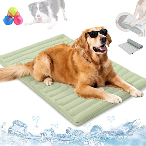 Pelzbarn Kühlmatte for Hunde und Katzen, Haustier-Kühlmatte 2025, verbessertes Kühlpad for Hunde und Katzen, maschinenwaschbar for alle Rassen und Größen, Haustiermatte for Winter und Sommer(Green,36" Pelzbarn Kühlmatte for Hunde und Katzen, Haustier-Kühlmatte 2025, verbessertes Kühlpad for Hunde und Katzen, maschinenwaschbar for alle Rassen und Größen, Haustiermatte for Winter und Sommer(Green,36" von Generic