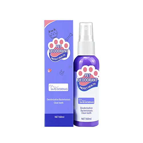 Pet Breath Freshen Spray Care Cleaner 60ml Pet Oral Spray Clean Teeth Oral Spray Teeth Cleaning Spray For Dogs & Cats Dog And Cat Natural Breath Freshen Jkk468 (White, One Size) von Generic