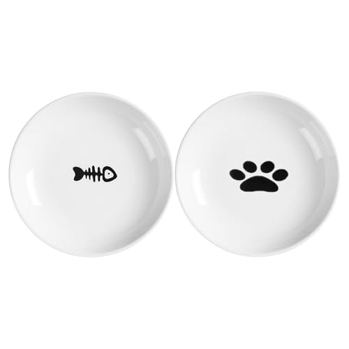 Pet Cat Food Bowl-NOH Gegenstände, um die Essumgebung Ihres Haustieres mit mehrstermaliger Futtermittel 3X Keramikhundwasser zu kocht, ohne Rutsch Multipath Pet Feeding Bowl Hamster Chinchilla Kitten von Generic