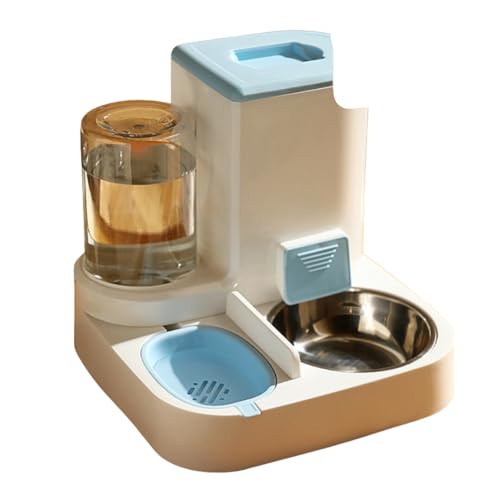 Pet Feeder Futter- und Wasserspender Automatisch Kleintier 2-in-1 (Blau) von Generic