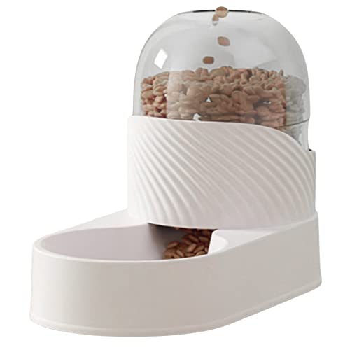 Pet Food Feeder Set - Automatischer Futter- oder Wasserspender für Hunde und Katzen 2L,Schwerkraft-Futterspender und Wasserspender mit Futternapf für Hunde, Welpen, Kätzchen, großes von Generic