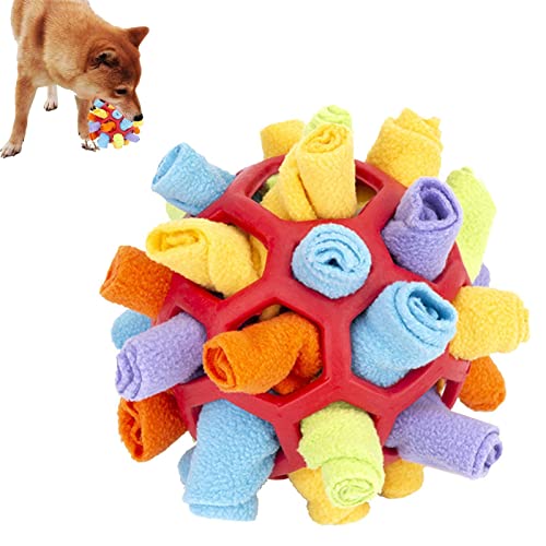 Pet Snuffle Ball Spielzeug | Stressabbau Interaktives Hundespielzeug zum Füttern | Hundegehirn Mental Stimulierendes Puzzle-Spielzeug, Trainingsball Langsames Füttern Lernspiel von Generic