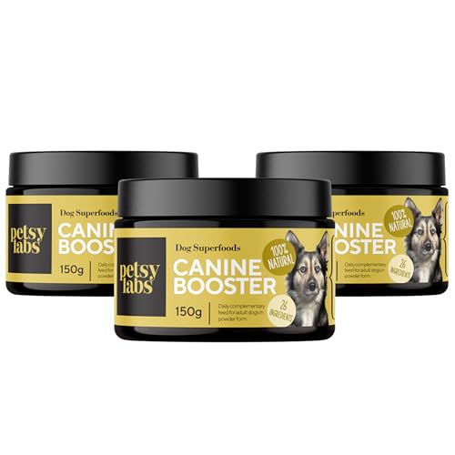 Petstile Canine Booster mit Grünlippmuschel für Hunde, Hund Grünmuschelextrakt, Stärkt das Immunsystem, unterstützt Gelenke und Beweglichkeit, 150g Muschelextrakt Pulver von Petstile
