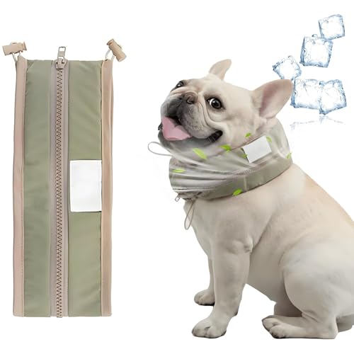 Petzymart Cool Loop, Petzymarts Cooling Collar, Summer Cooling Dog Collars, Dog Coolings Collar Neck Cooler, 14-24 in Adjustable Neck Length (Green,L) von Generic