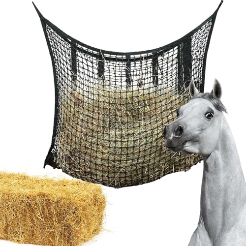 Pferdeheuhler - langsame Heunetze, langsame Futtermittelbeutel | Hochleistungsnylonnetz, reduziert Abfall, verbessert die Verdauung, leicht zu hängen, verstellbare Gurte für, Ponys, Vieh Pferdeheuhler - langsame Heunetze, langsame Futtermittelbeutel | Hochleistungsnylonnetz, reduziert Abfall, verbessert die Verdauung, leicht zu hängen, verstellbare Gurte für, Ponys, Vieh von Generic