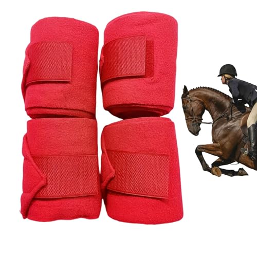 Pferdeverpackung | 4 Stücke Pferdebeinbeine Wechsel - Elastische Weiche Reitbehörden Accessoires Front Verband Vorräte Für Reittrainingswettbewerbe Gehen Im Freien Pferdeverpackung | 4 Stücke Pferdebeinbeine Wechsel - Elastische Weiche Reitbehörden Accessoires Front Verband Vorräte Für Reittrainingswettbewerbe Gehen Im Freien von Generic