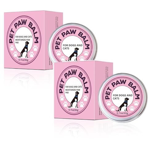 Pfotenbalsam Hund und Katzen Natürlicher Balsam für Nase und Pfotenpflege 20g, Pfotenpflege Hund Paw Balm, Feuchtigkeitscreme zur Reparatur von Trockener und Rissiger Haut (1) von Generic