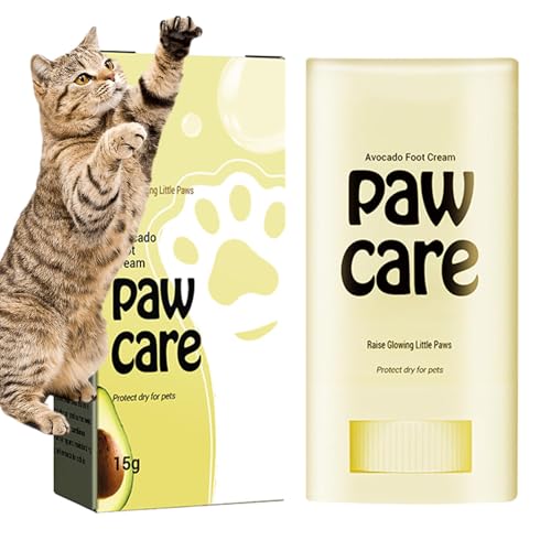 Pfotenbalsam-Stick, Hundepfoten-Pad-Balsam, lecksicher | 15 g Avocado-Hundepfotenbalsam-Schnuller - Lick Safe Claw Care Beruhigungsbalsam für heißes Pflaster – natürlich, sanft, repariert und befeucht Pfotenbalsam-Stick, Hundepfoten-Pad-Balsam, lecksicher | 15 g Avocado-Hundepfotenbalsam-Schnuller - Lick Safe Claw Care Beruhigungsbalsam für heißes Pflaster – natürlich, sanft, repariert und befeucht von Generic