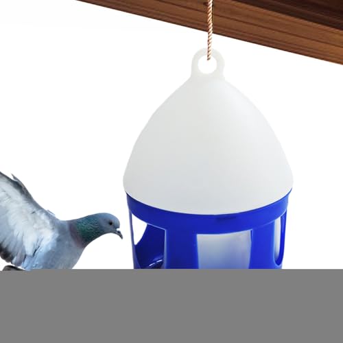 Pigeon Waterer | 2 Liter Vogel Tränkestation - Abtrennbare Auslaufschutz Vogeltränke für Außen Voliere Wasserversorgung Enten Wachtel Brutbox Geflügelhaltung von Generic