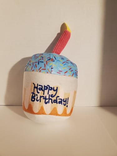 Plüsch-Hundespielzeug Happy Birthday Cupcake von Generic