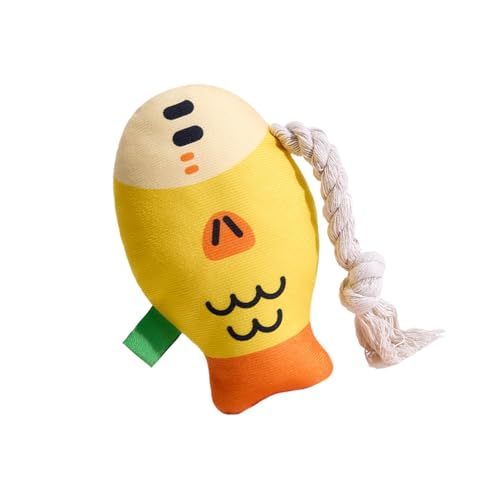 Plüsch-Kauspielzeug für Haustiere, Kauspielzeug für Hunde, weiches Quietschspielzeug in Kugelfischform, Kauspielzeug, interaktives Kauspielzeug, geräuschloses interaktives Zahnspielzeug, Spielzeug für von Generic