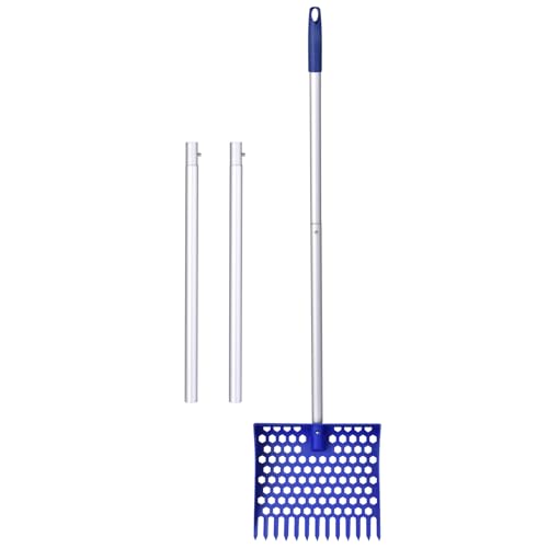 Poop Scoops - Katzenstreu Scoops | Lang Gehandhabter -Picker | Chicken Poop Scooper | Abnehmbare Schaufel Mit Langer Griff Für Stallbaumtiere Geflügel Haustiere Abfall Reinigungswerkzeug Sand Sift von Generic
