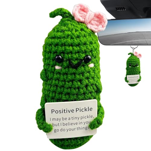 Generic Positive Gurkenhakenpuppe, emotionale Unterstützung, Gurke, Häkelpuppe, mit positiver Karte, Gurke, Plüschtier für kleine Hunde Generic Positive Gurkenhakenpuppe, emotionale Unterstützung, Gurke, Häkelpuppe, mit positiver Karte, Gurke, Plüschtier für kleine Hunde von Generic