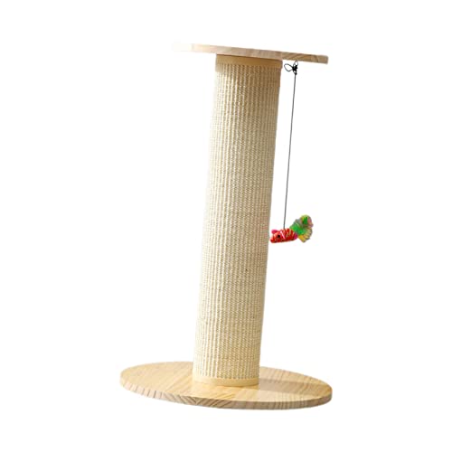 Premium Katzenkratzbaum Holz Plattform Top langlebig mit Spielzeug Katzen Klettergerüst Katzenkratzbaum Katzenkratzbaum für kleine Katzen Kätzchen, Weiß von Generic