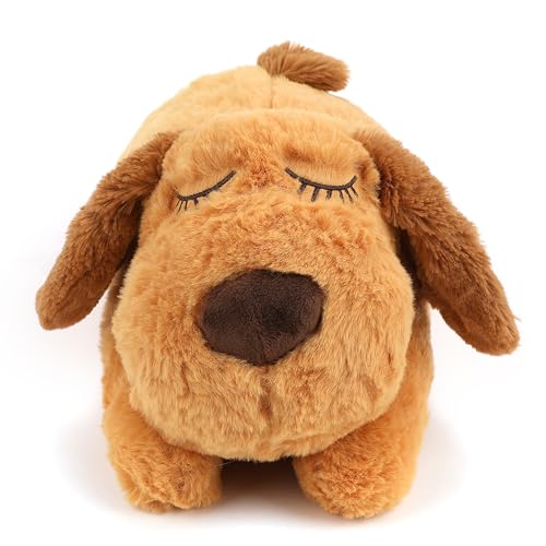 Puppy Heartbeat Stuffed Toy for Dogs - Pet Anxiety Relief and Calming Aid, Comfort Toy for Behavioral Training in Biscuit for Dogs von Generic