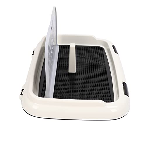 Puppy Pad Halter Tablett, Hundedrüsenbox Hundetraining Bodenschutzschale mit Wandabdeckung Innenpee Pee Padhalter Haustier Töpfchen Töpfchenschale für Kleine und Mittelgroße Hunde (Black) von Generic