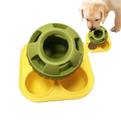 Puzzle-Hundespielzeug, Hunde-Leckerli-Spender-Ballspielzeug aus Gummi, Leckerli-Spender-Hundebälle, leichtes, bereicherndes Hundespielzeug, gesund bleibende Hunde-Leckerli-Spender-Bälle für kleine bis von Generic