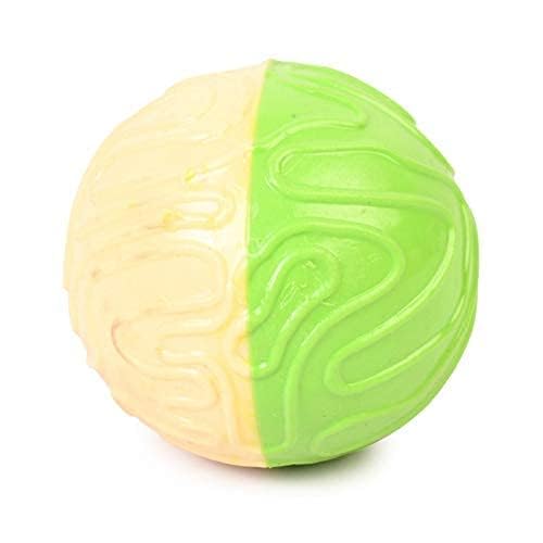 Quietschball aus weichem Gummi für Hunde und Haustiere, Gummi-Kauspielzeug für Hunde, 1 Stück (Farbe kann variieren) von Generic