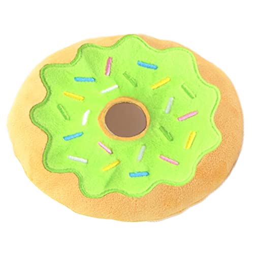 Quietschender Plüsch Donut für Hunde,Quietschendes Kau-Donut-Spielzeug für Hunde | Donut Kauspielzeug für Hunde, Partyzubehör, Geschenke für Hundewelpen von generic