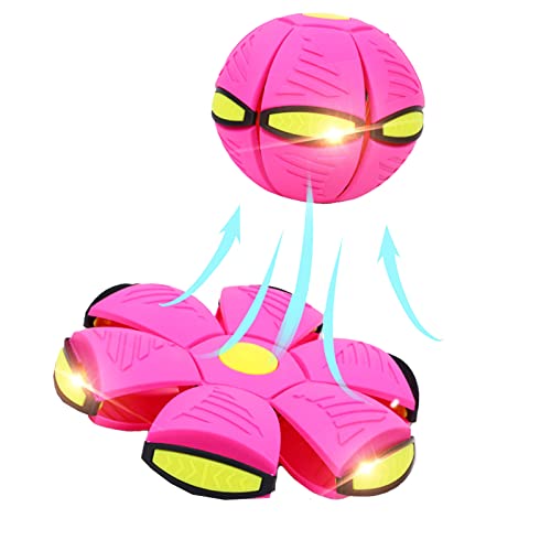 Quietschendes, interaktives Hundeballspielzeug, magisches UFO-Trainingsgerät für Haustiere, zum Spielen, Fliegen, mit 3 LED-Lichtern für Haustiere Quietschendes, interaktives Hundeballspielzeug, magisches UFO-Trainingsgerät für Haustiere, zum Spielen, Fliegen, mit 3 LED-Lichtern für Haustiere von Generic