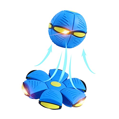 Quietschendes, interaktives Hundeballspielzeug, magisches UFO-Trainingsgerät für Haustiere, zum Spielen, Fliegen, mit 3 LED-Lichtern für Haustiere Quietschendes, interaktives Hundeballspielzeug, magisches UFO-Trainingsgerät für Haustiere, zum Spielen, Fliegen, mit 3 LED-Lichtern für Haustiere von Generic