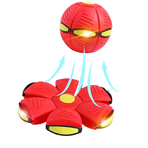 Quietschendes, interaktives Hundeballspielzeug, magisches UFO-Trainingsgerät für Haustiere, zum Spielen, Fliegen, mit 3 LED-Lichtern für Haustiere Quietschendes, interaktives Hundeballspielzeug, magisches UFO-Trainingsgerät für Haustiere, zum Spielen, Fliegen, mit 3 LED-Lichtern für Haustiere von Generic